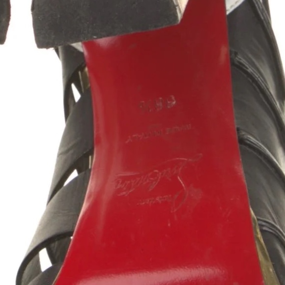 CHRISTIAN LOUBOUTIN Decoupata 120 Leather Gladiator Sandals - Picture 6 of 6